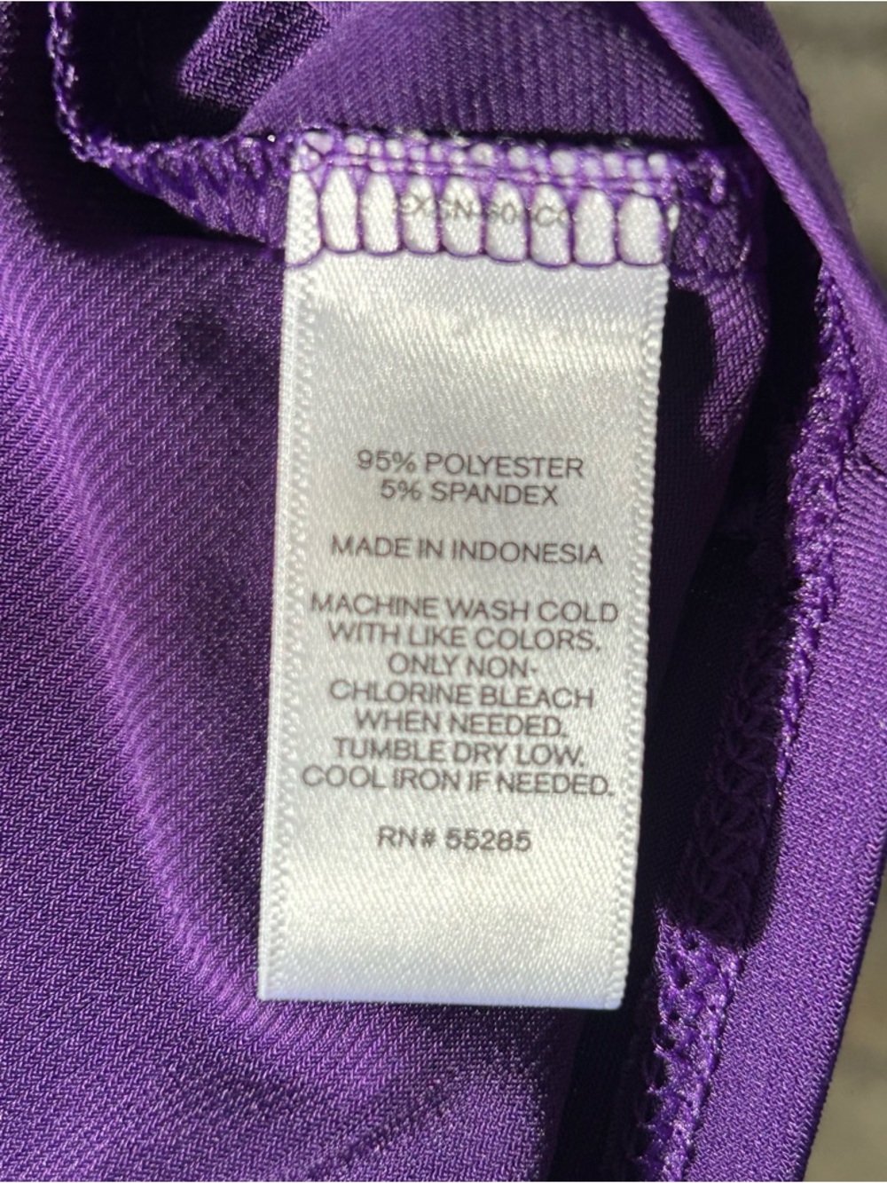 Express Purple Ruffle Cold Shoulder Top - Picture 5 of 5